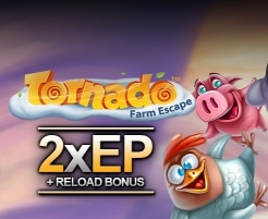 Reload bonus i podwojenie na tornado farm escape w energy casino