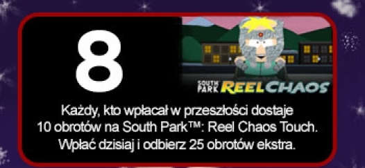 Tylko 8 grudnia odbierz 35 free spinow w grze south park reel chaos touch w kasynie royal panda